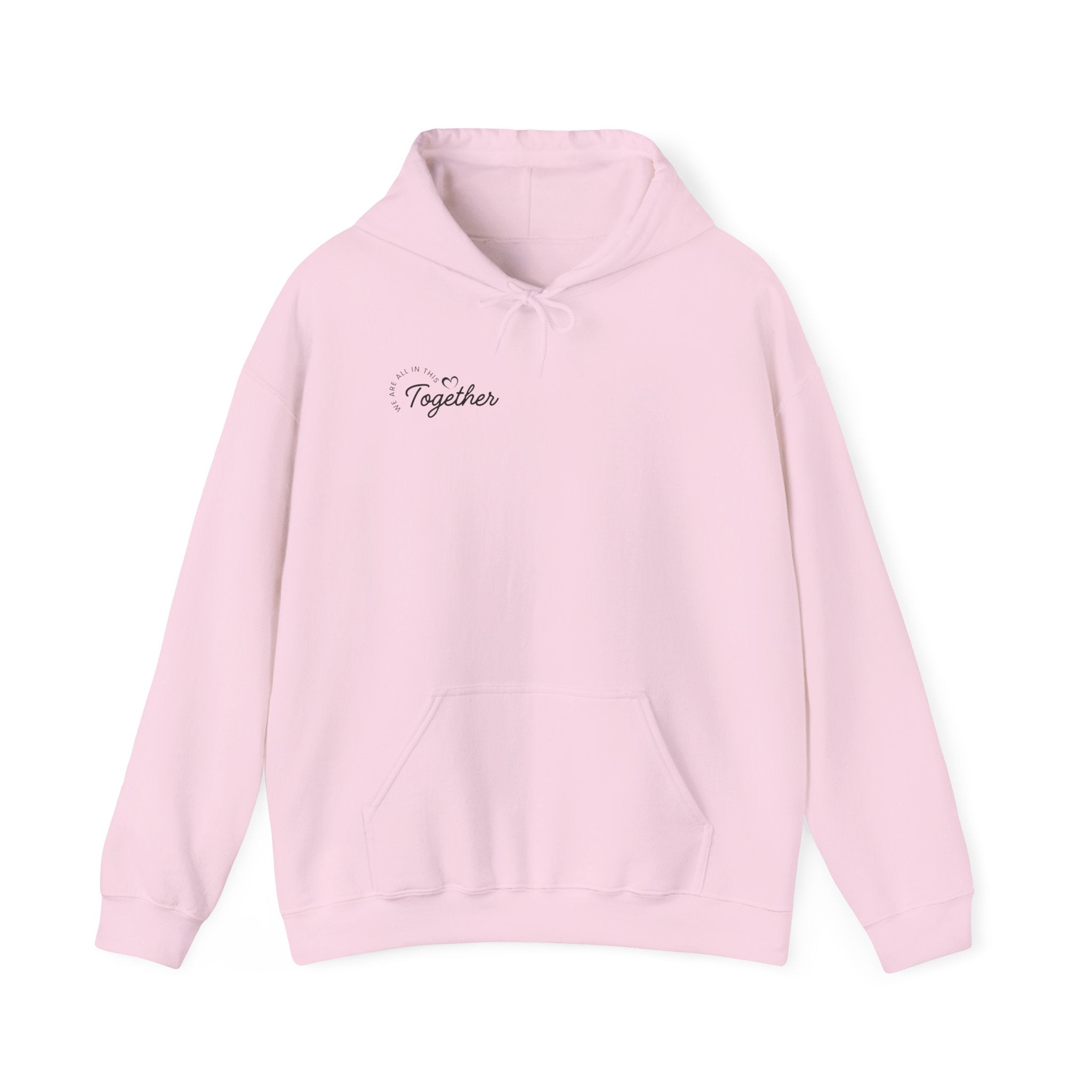 Together Minimalist Hoodie — Small Script Chest Design