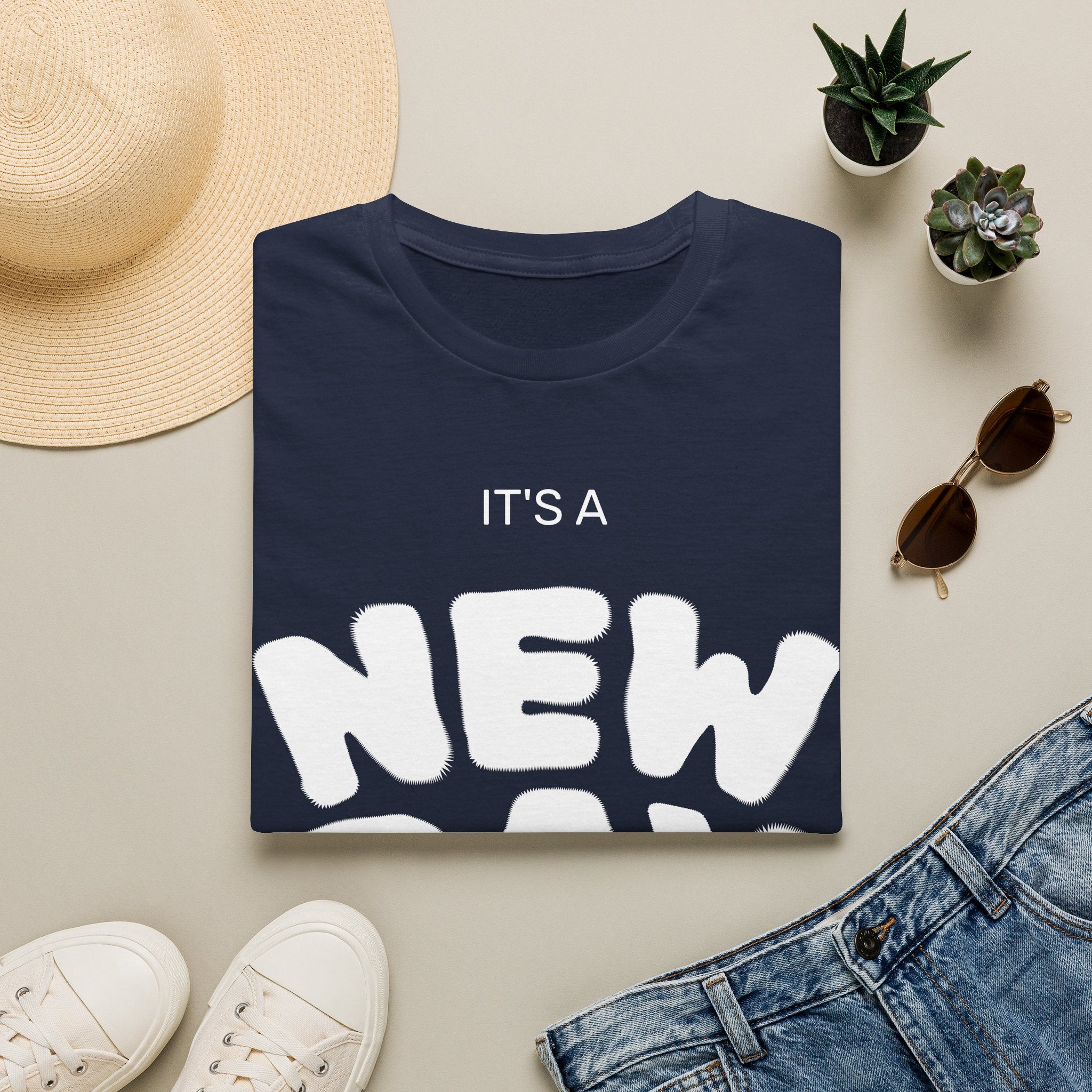 It's a New Day T-Shirt — Positive Morning Graphic Tee