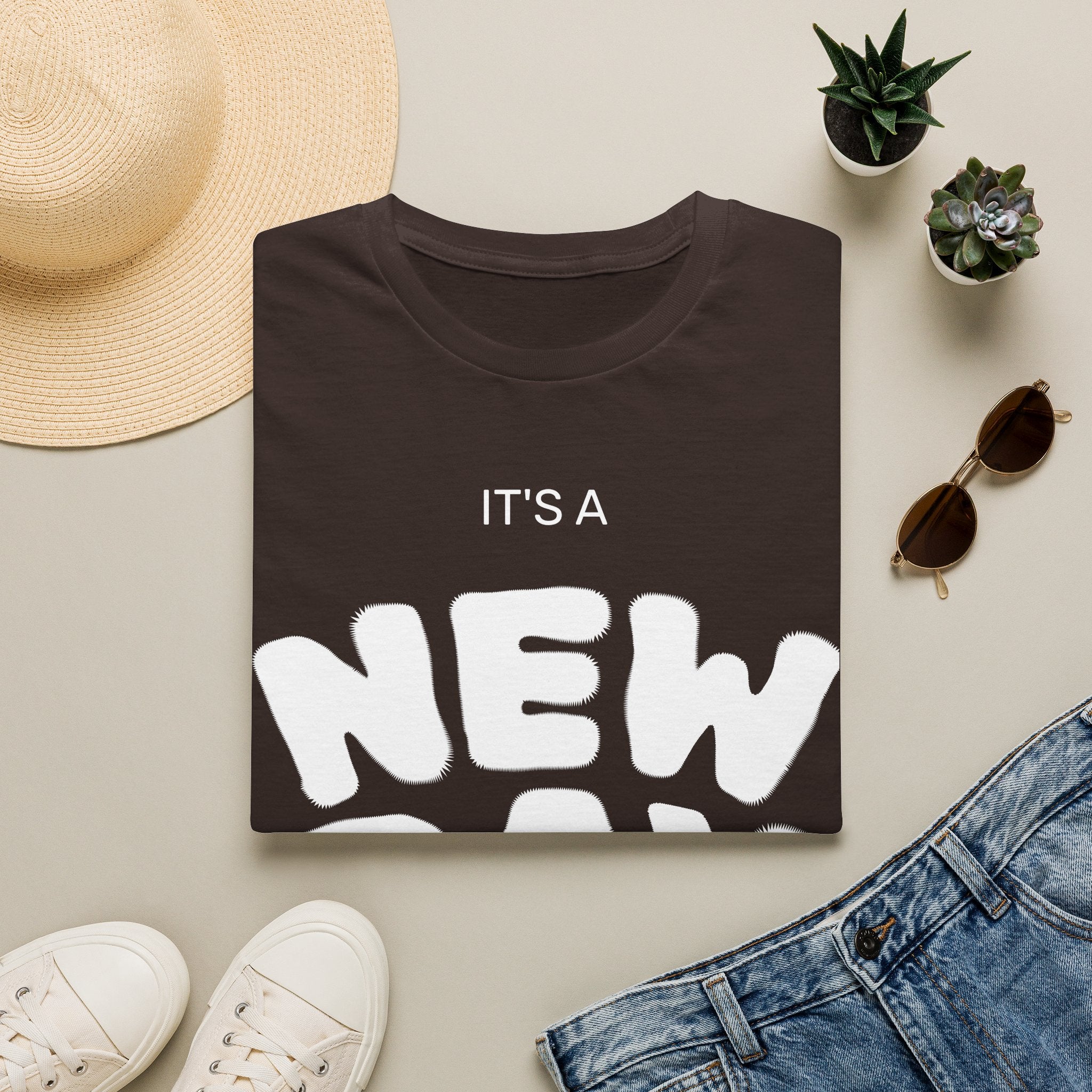 It's a New Day T-Shirt — Positive Morning Graphic Tee
