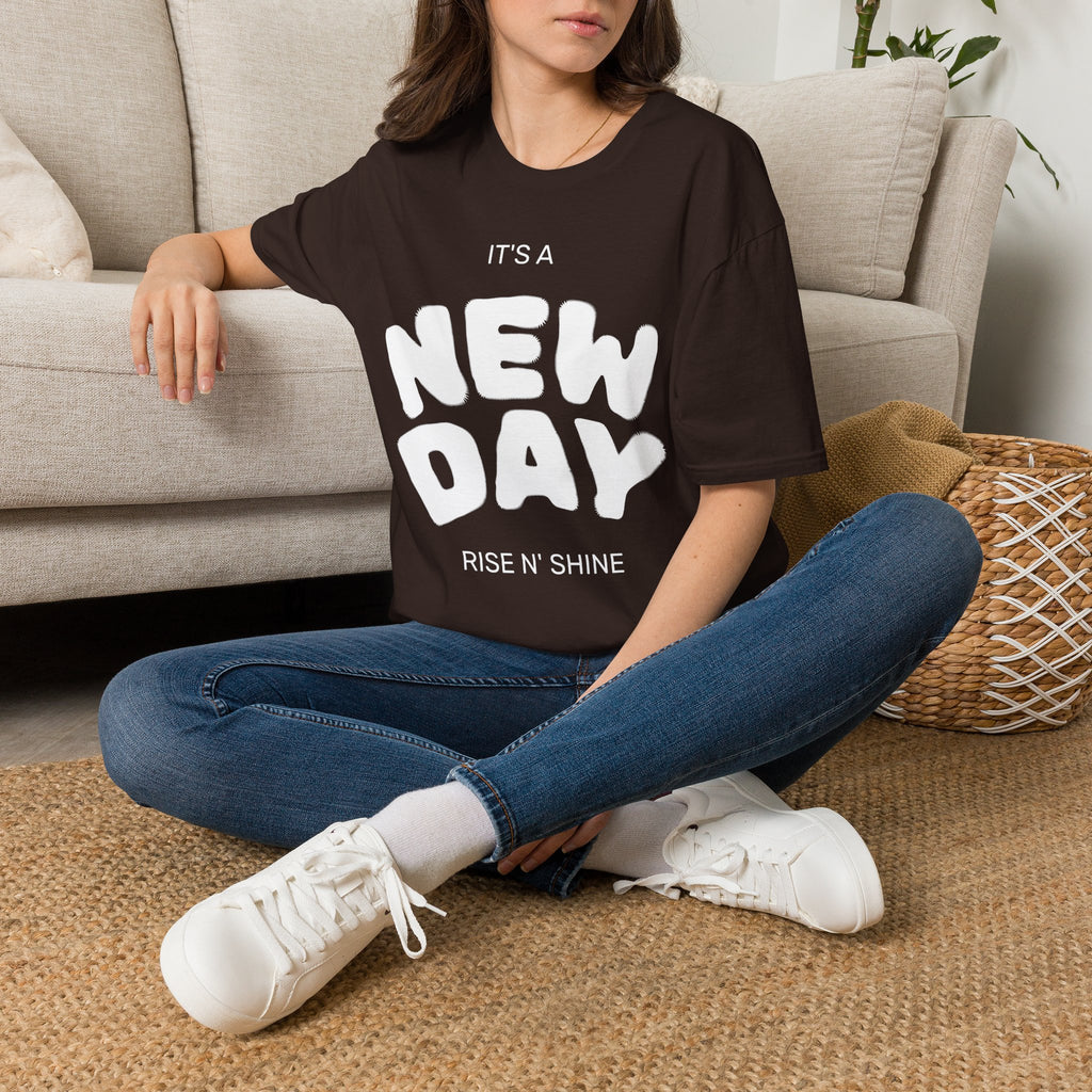 It's a New Day T-Shirt — Positive Morning Graphic Tee