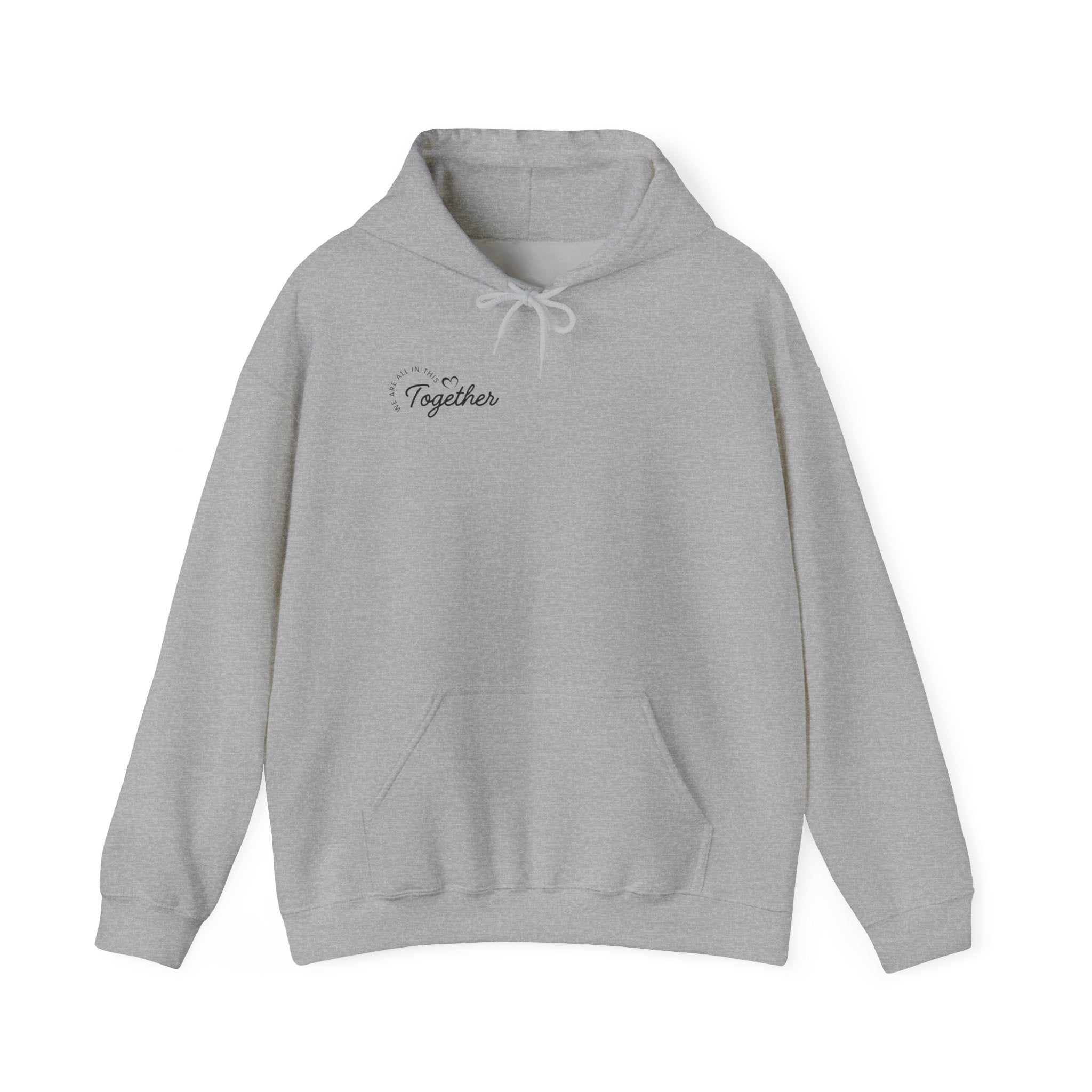 Together Minimalist Hoodie — Small Script Chest Design
