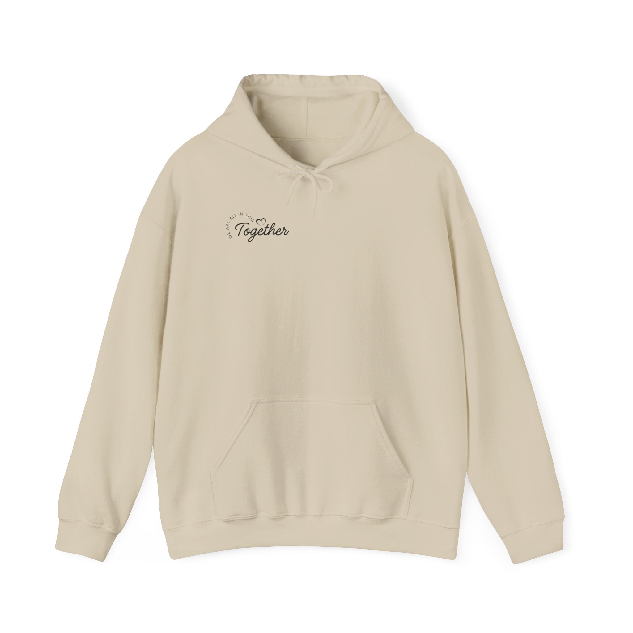 Together Minimalist Hoodie — Small Script Chest Design