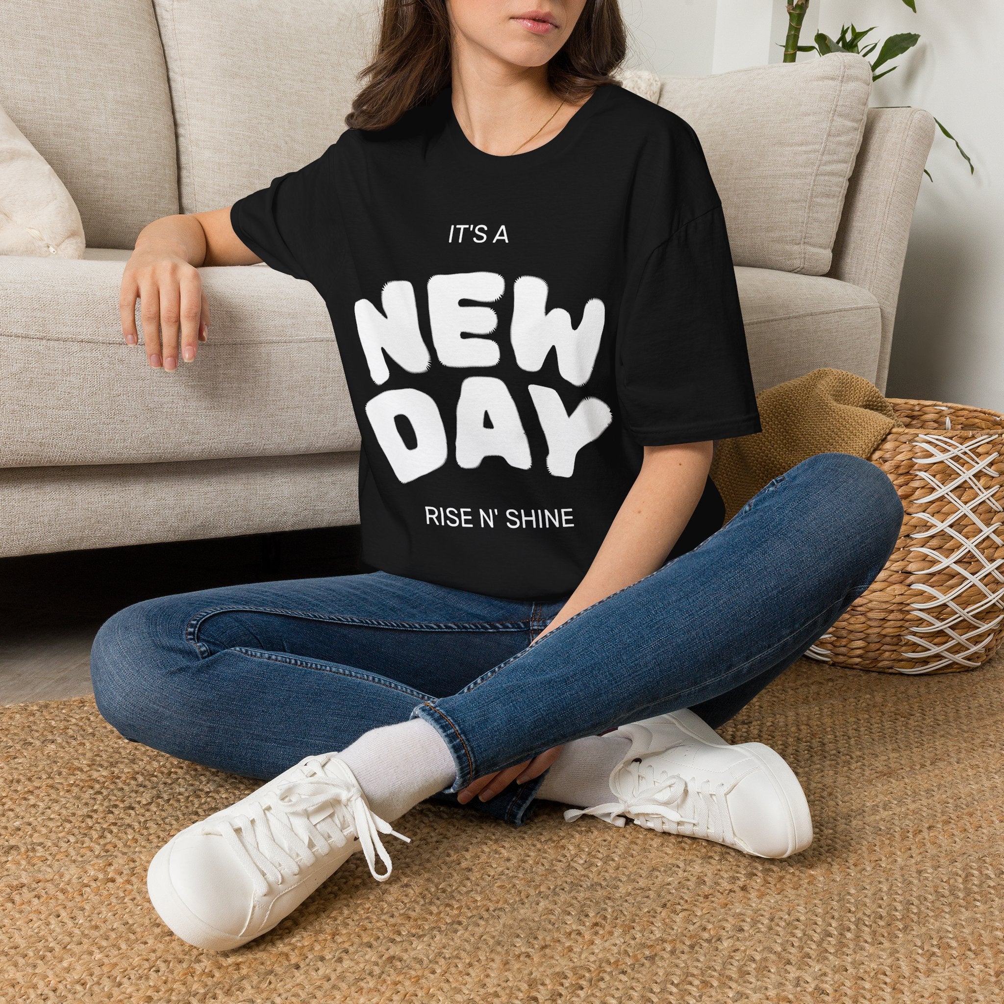It's a New Day T-Shirt — Positive Morning Graphic Tee