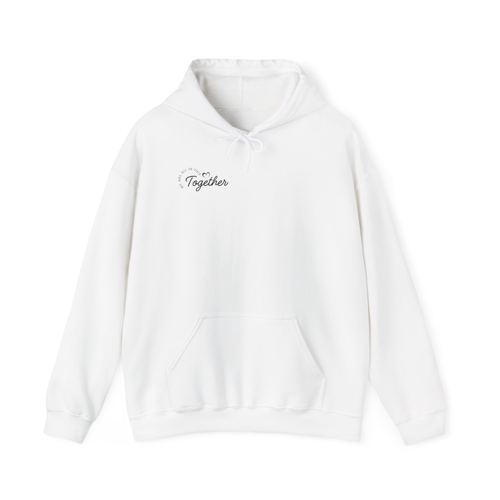Together Minimalist Hoodie — Small Script Chest Design