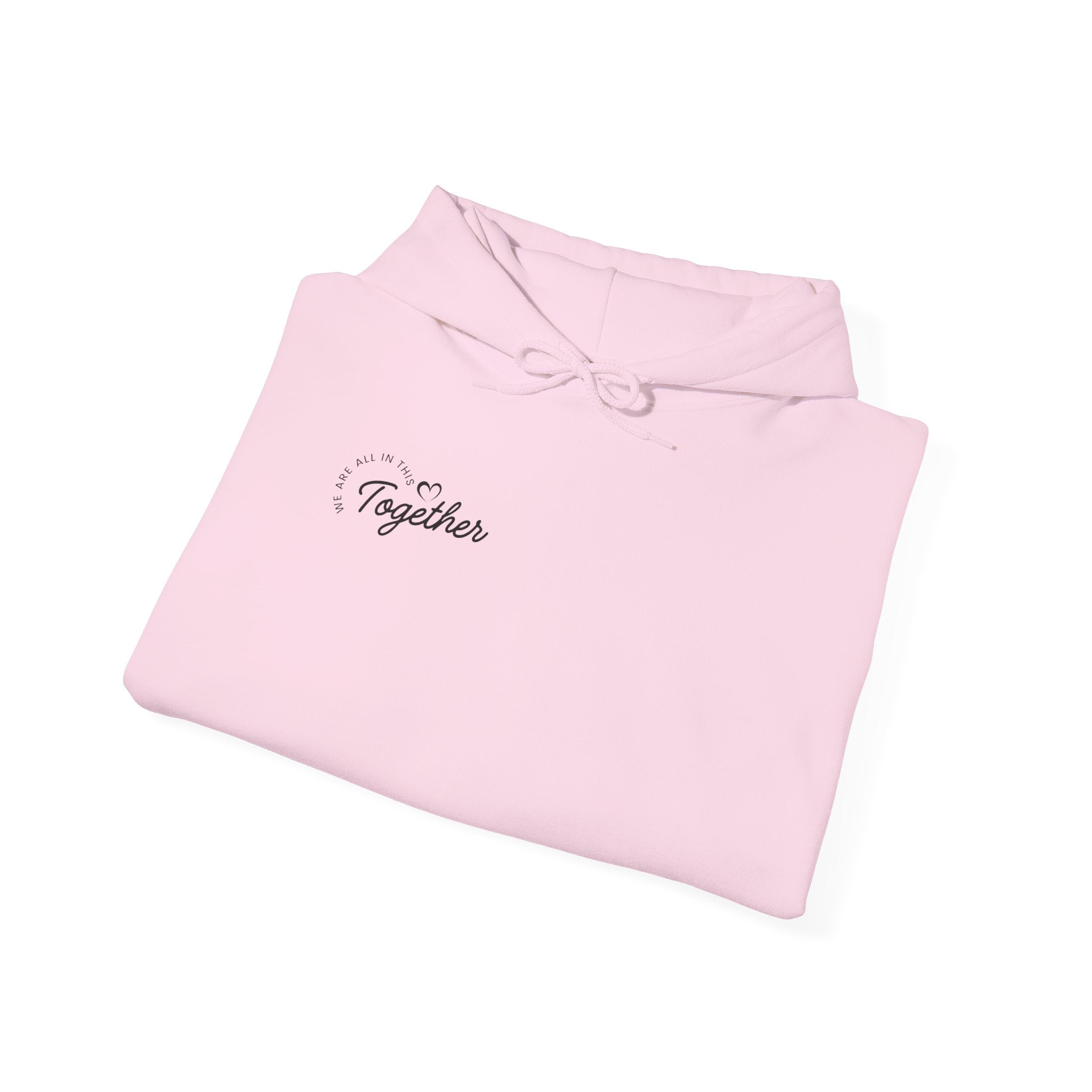 Together Minimalist Hoodie — Small Script Chest Design