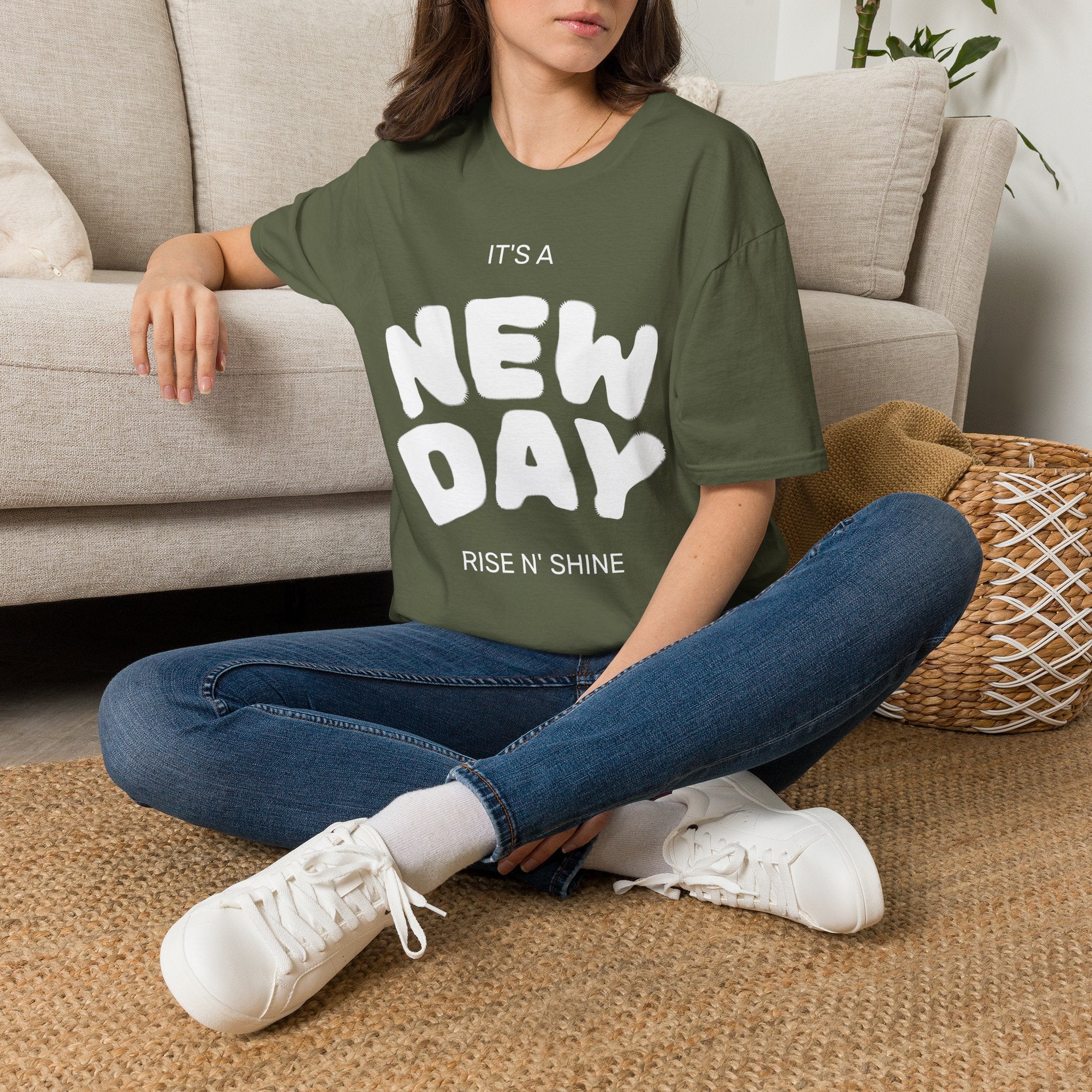 It's a New Day T-Shirt — Positive Morning Graphic Tee
