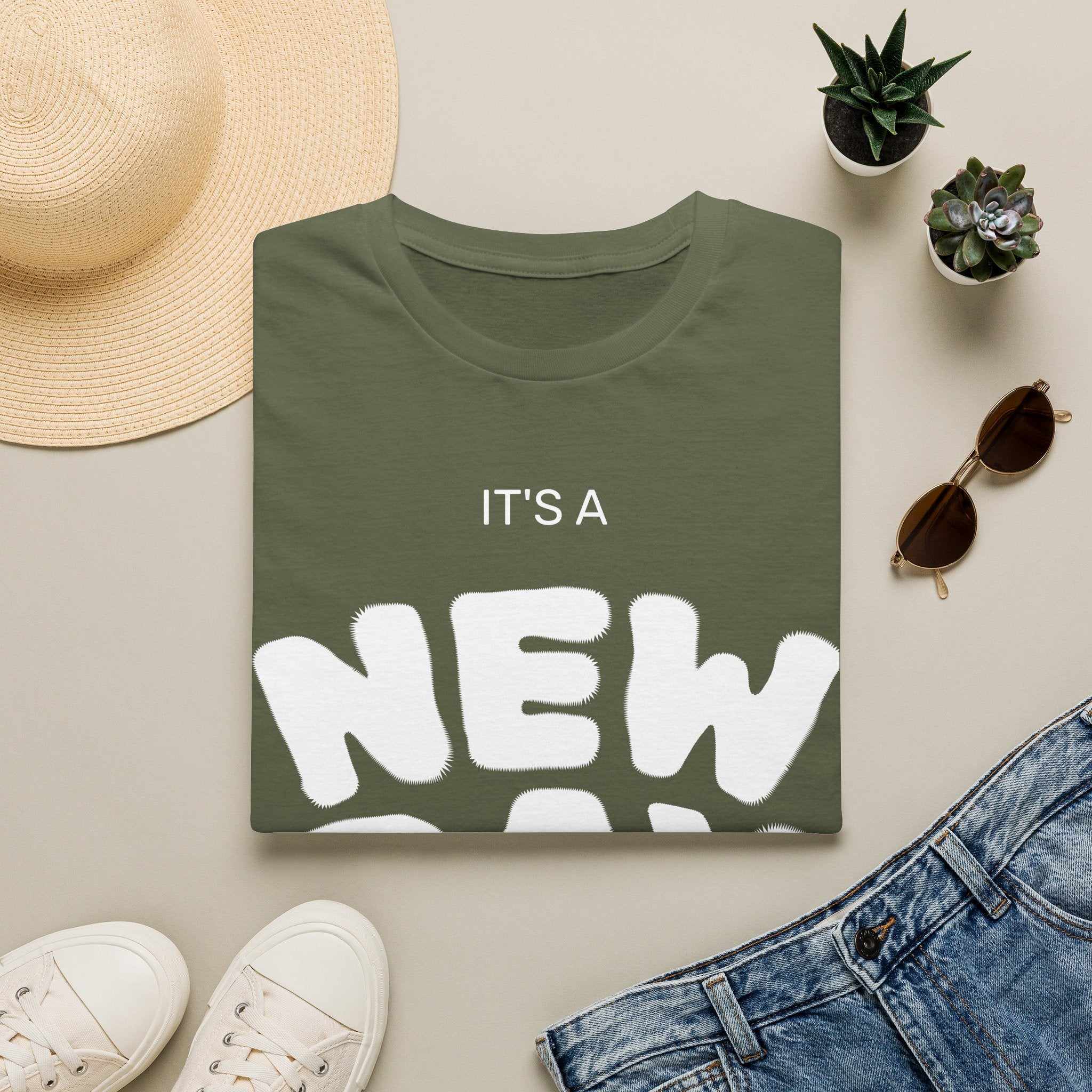 It's a New Day T-Shirt — Positive Morning Graphic Tee