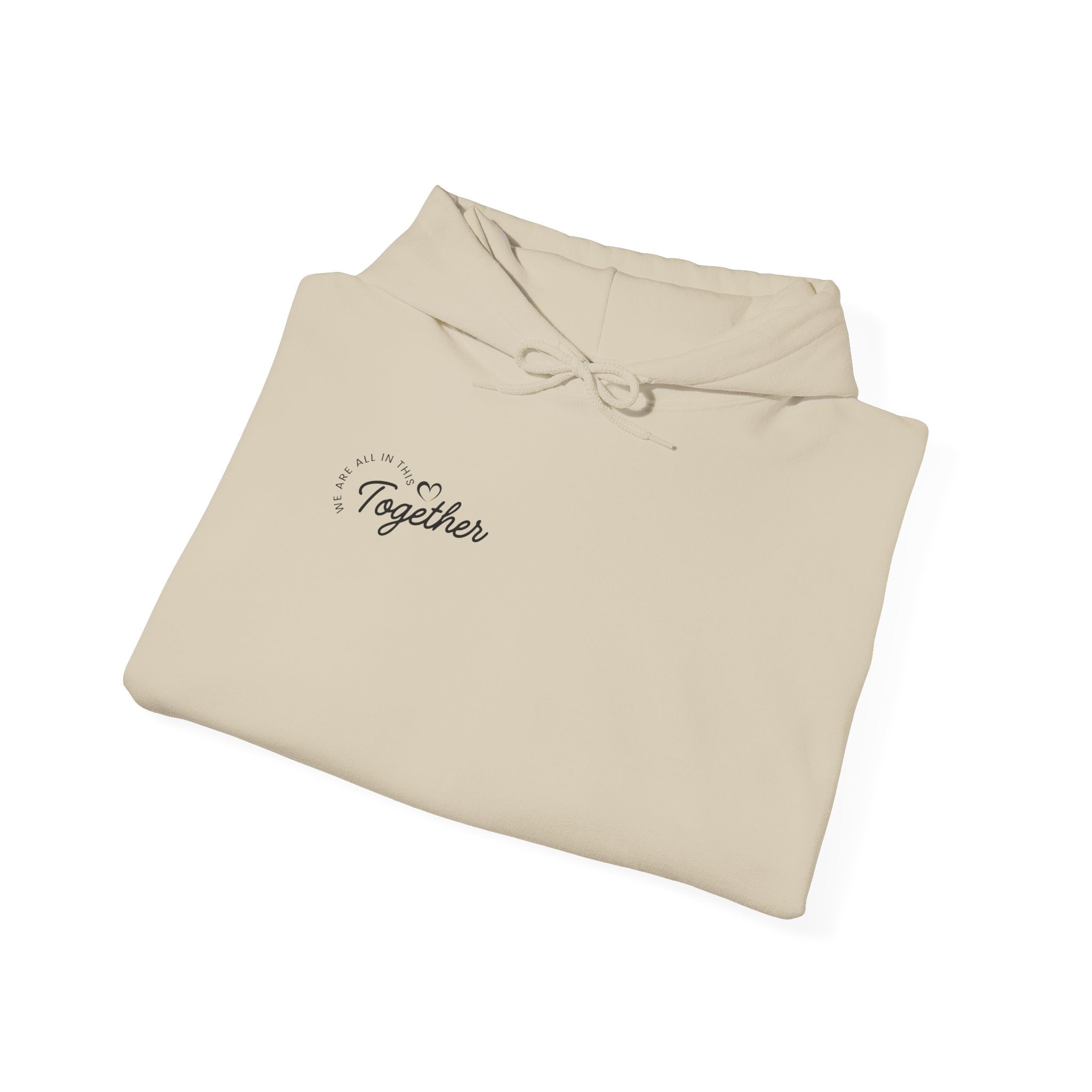 Together Minimalist Hoodie — Small Script Chest Design