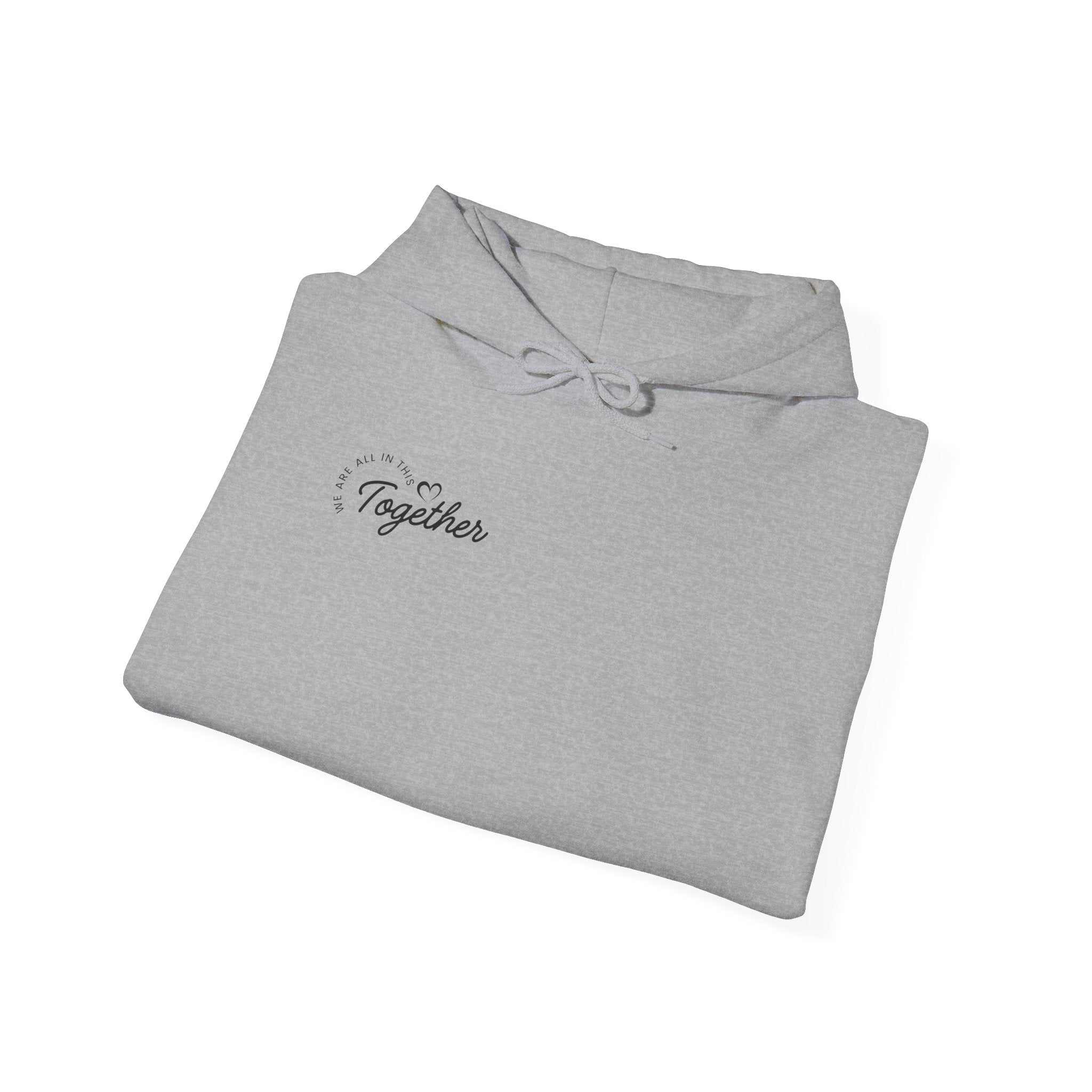 Together Minimalist Hoodie — Small Script Chest Design
